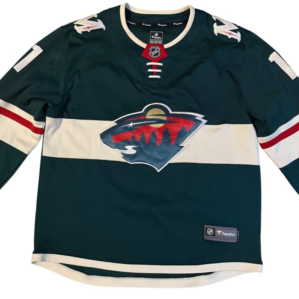 Fanatics NHL Minnesota Wild Zach Parise Men's Break Away Jersey Size XL - Picture 2 of 5